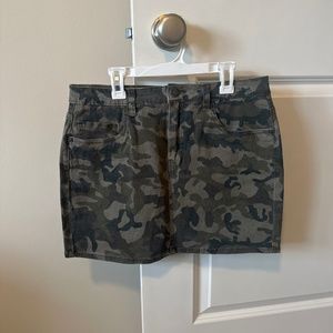 Camo Mini Skirt